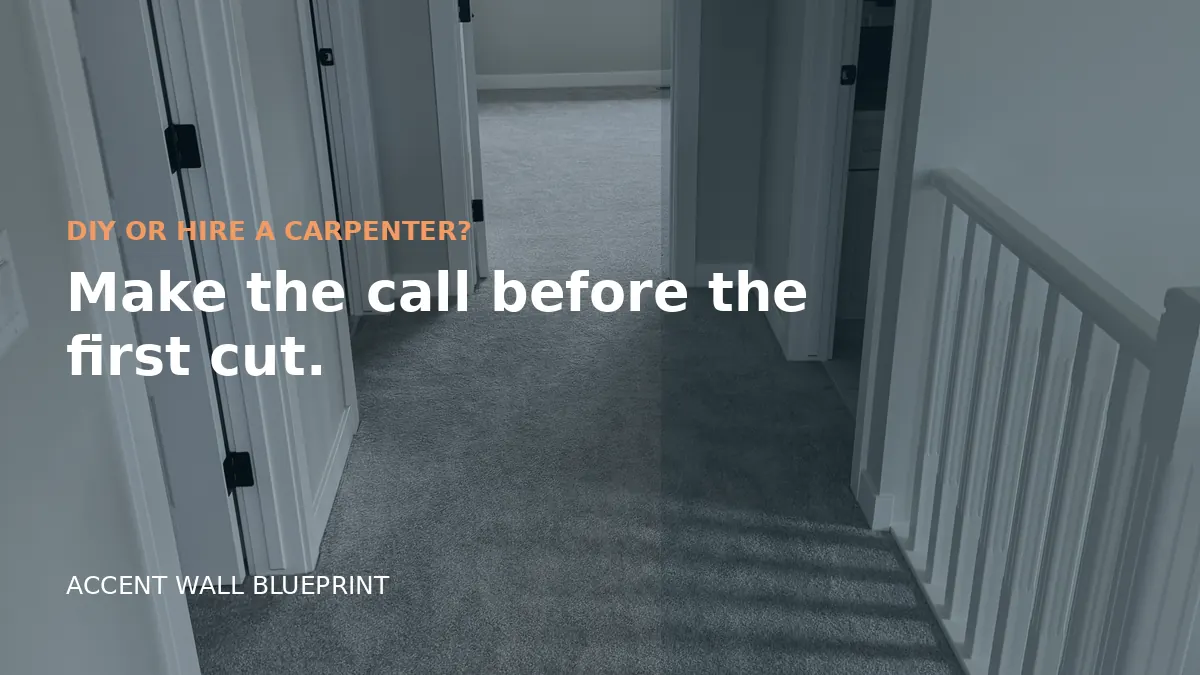 Should You DIY an Accent Wall or Hire a Carpenter?